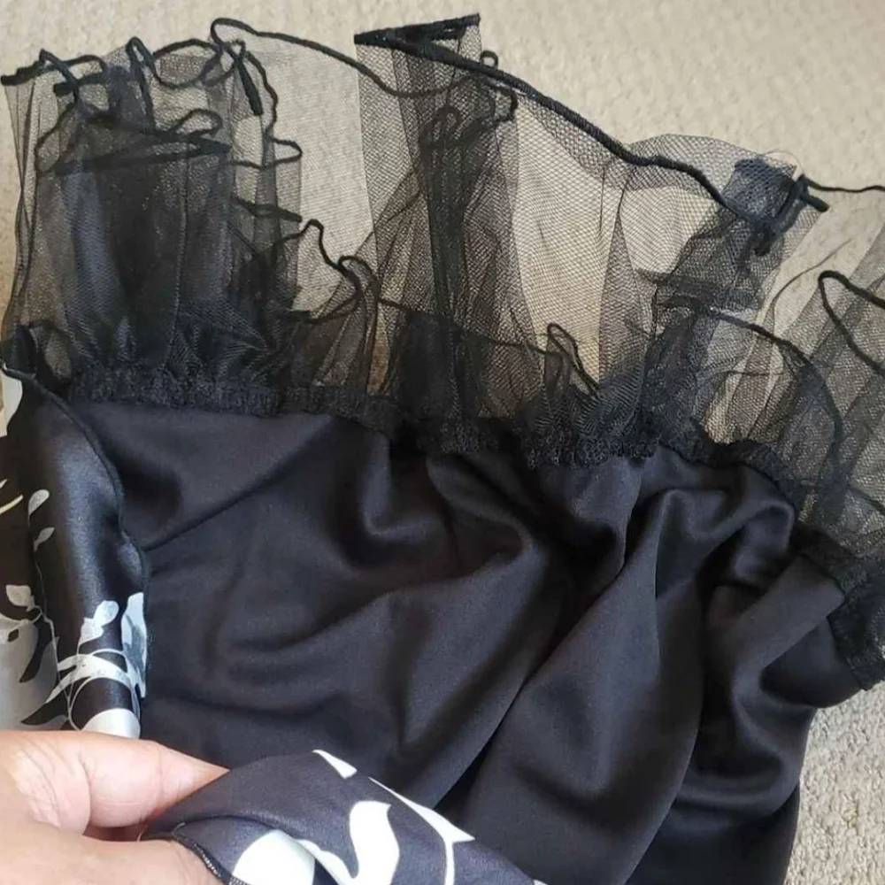 Womens Black/Silver Halter Dress (7) - Picture 7 of 7